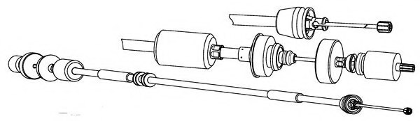 CEF RT01191 Clutch Cable
